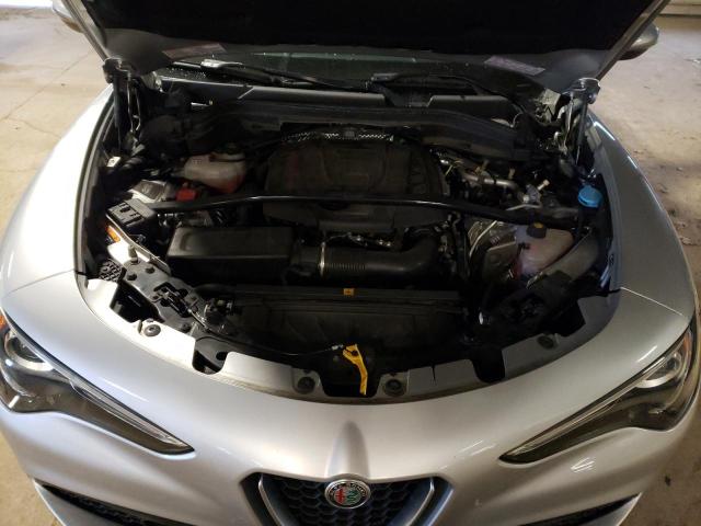 ZASFAKNN9J7B84152 - 2018 ALFA ROMEO STELVIO TI SPORT SILVER photo 12