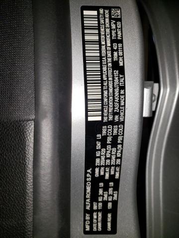 ZASFAKNN9J7B84152 - 2018 ALFA ROMEO STELVIO TI SPORT SILVER photo 14