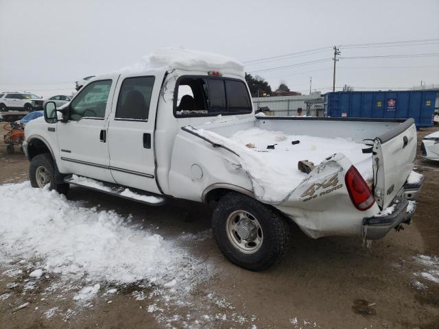 3FTNW21F4YMA47396 - 2000 FORD F250 SUPER DUTY WHITE photo 2