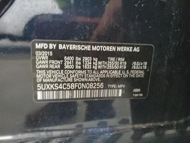 5UXKS4C58F0N08256 - 2015 BMW X5 XDRIVE35D BLUE photo 13