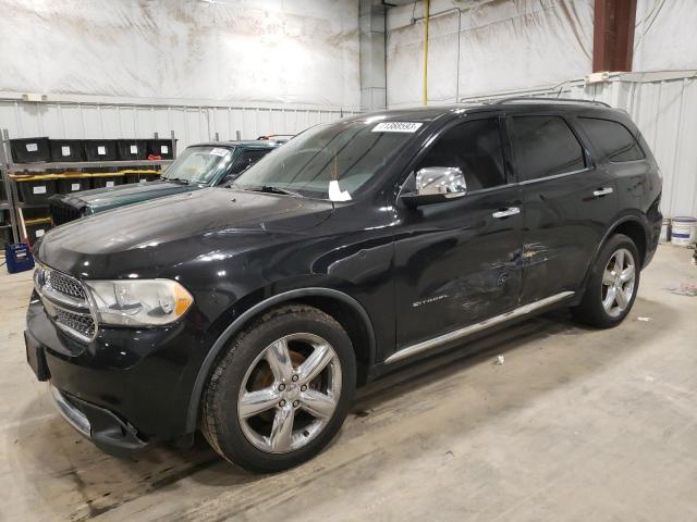 1D4SE5GTXBC594026 - 2011 DODGE DURANGO CITADEL BLACK photo 1