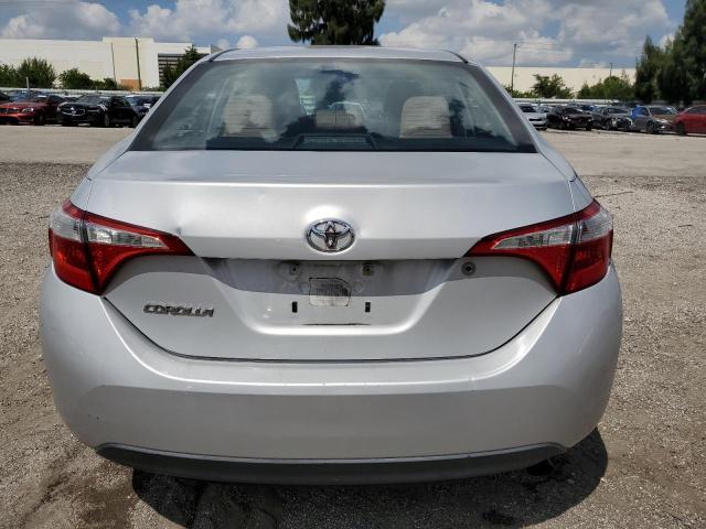 2T1BURHEXEC010615 - 2014 TOYOTA COROLLA L SILVER photo 6