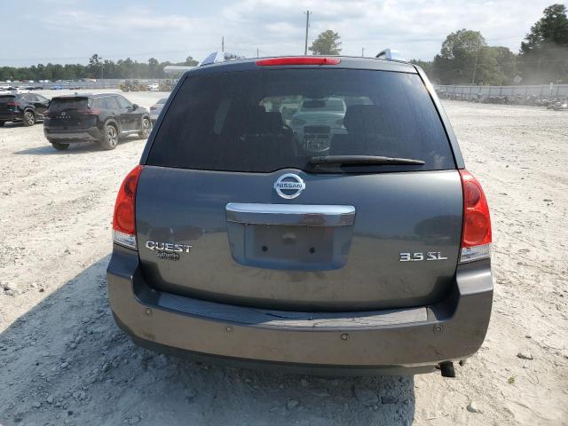 5N1BV28U79N105076 - 2009 NISSAN QUEST S GRAY photo 6
