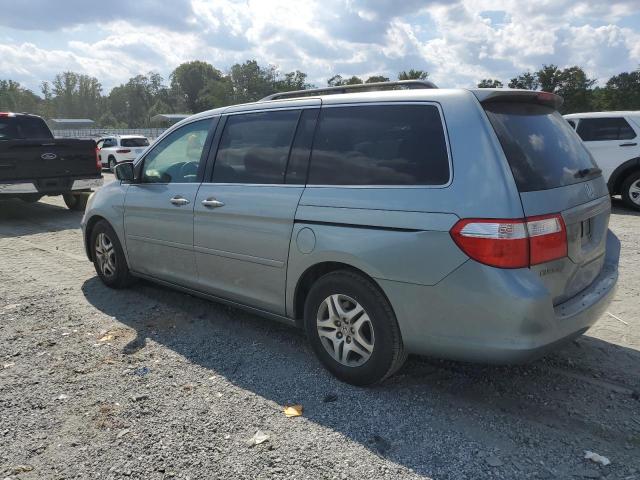 5FNRL38416B108192 - 2006 HONDA ODYSSEY EX TURQUOISE photo 2