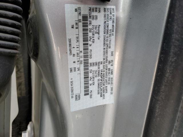 1FADP3F22JL263944 - 2018 FORD FOCUS SE SILVER photo 13