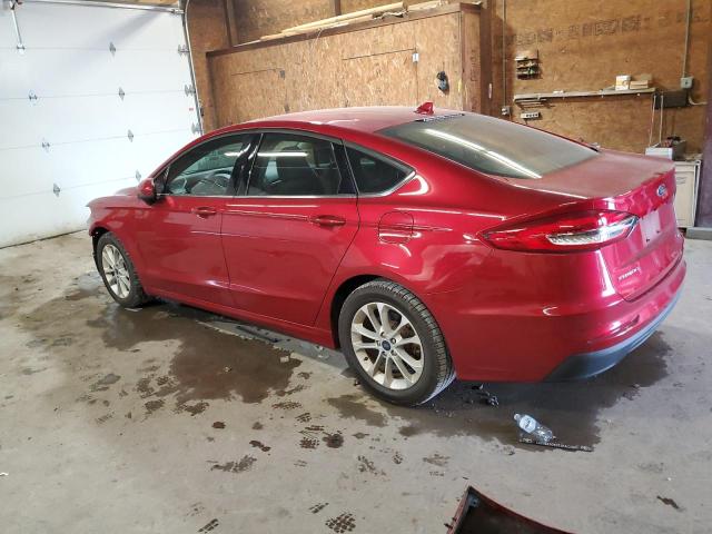 3FA6P0HD5LR254102 - 2020 FORD FUSION SE BURGUNDY photo 2