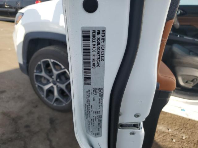3C4NJDCNXST503199 - 2025 JEEP COMPASS LIMITED WHITE photo 12