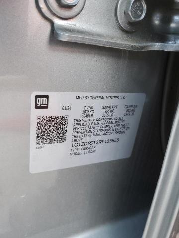 1G1ZD5ST2RF155555 - 2024 CHEVROLET MALIBU LT GRAY photo 13