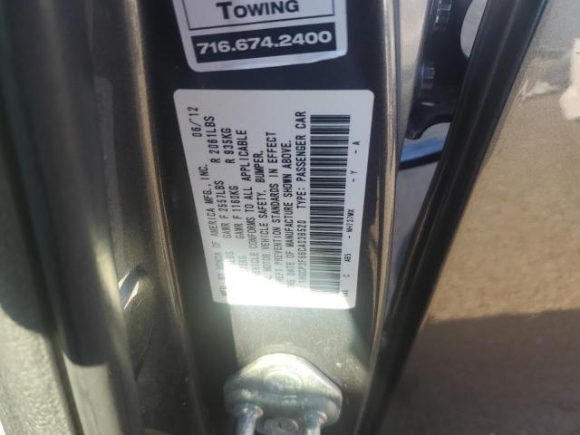 1HGCP3F86CA038520 - 2012 HONDA ACCORD EXL GRAY photo 12