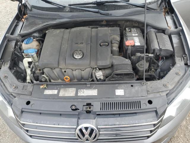 1VWAH7A35CC057700 - 2012 VOLKSWAGEN PASSAT S GRAY photo 11