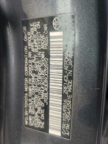 JTDBL40E89J032592 - 2009 TOYOTA COROLLA BASE CHARCOAL photo 12