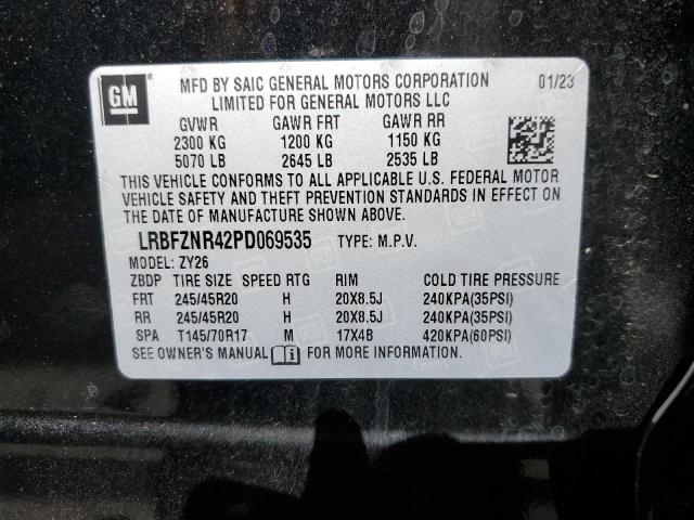 LRBFZNR42PD069535 - 2023 BUICK ENVISION ESSENCE BLACK photo 12