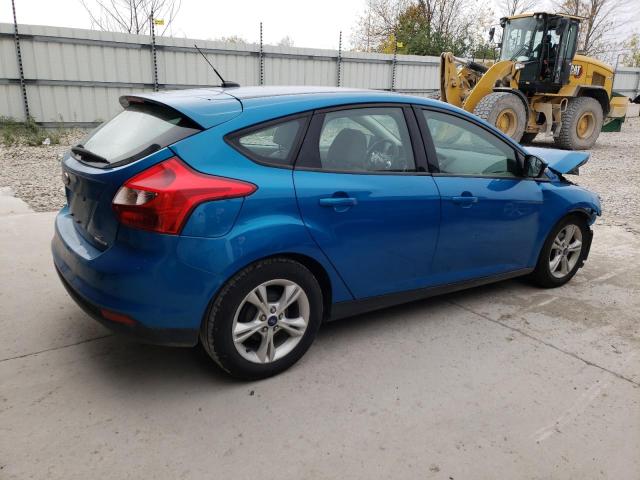 1FADP3K27EL404311 - 2014 FORD FOCUS SE BLUE photo 3