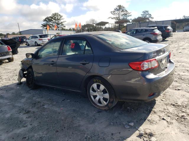 2T1BU4EE4DC987934 - 2013 TOYOTA COROLLA BASE GRAY photo 2