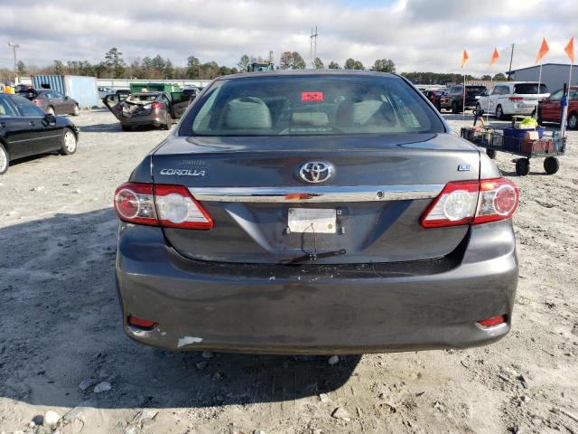 2T1BU4EE4DC987934 - 2013 TOYOTA COROLLA BASE GRAY photo 6