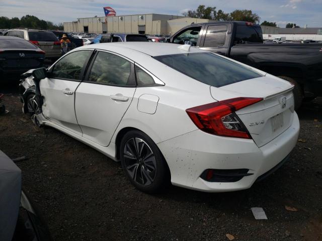 JHMFC1F71JX040025 - 2018 HONDA CIVIC EXL WHITE photo 2