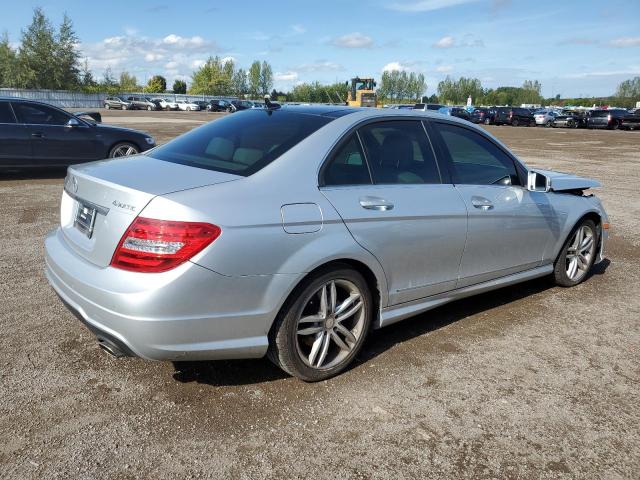 WDDGF8AB8EA959648 - 2014 MERCEDES-BENZ C 300 4MATIC SILVER photo 3