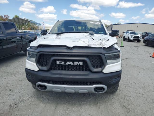 1C6SRFLT1KN534385 - 2019 RAM 1500 REBEL WHITE photo 5