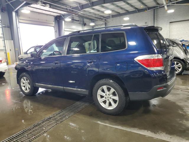 5TDBK3EH7CS121371 - 2012 TOYOTA HIGHLANDER BASE Blau Foto 2