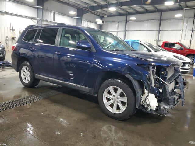 5TDBK3EH7CS121371 - 2012 TOYOTA HIGHLANDER BASE Blau Foto 4