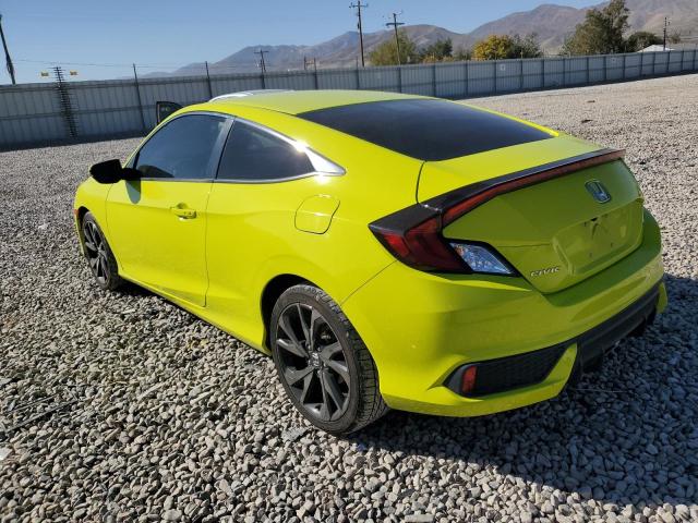 2HGFC4B80KH302139 - 2019 HONDA CIVIC SPORT 黄色 照片 2