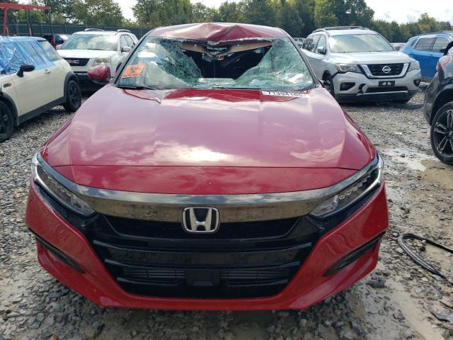 1HGCV1F31JA046343 - 2018 HONDA ACCORD SPORT Красный фото 5