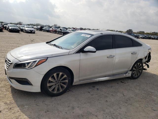 5NPE34AF1HH489059 - 2017 HYUNDAI SONATA SPORT WHITE photo 1