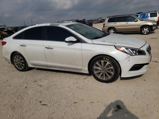 5NPE34AF1HH489059 - 2017 HYUNDAI SONATA SPORT WHITE photo 4