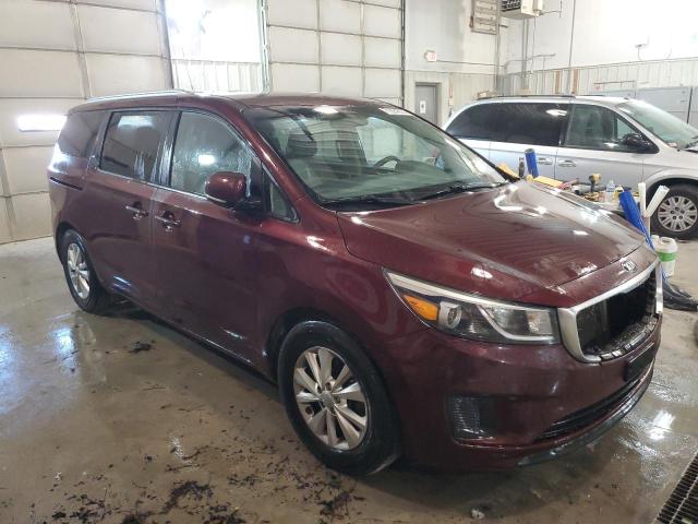 KNDMB5C1XG6085787 - 2016 KIA SEDONA LX MAROON photo 4