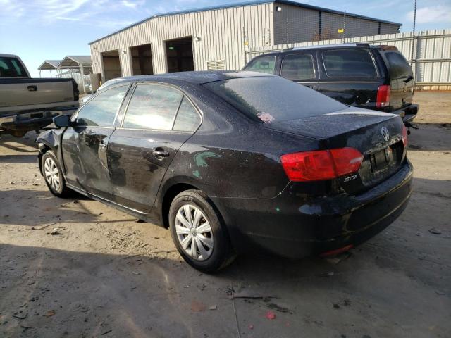 3VW1K7AJ5DM284921 - 2013 VOLKSWAGEN JETTA BASE أسود صورة 2