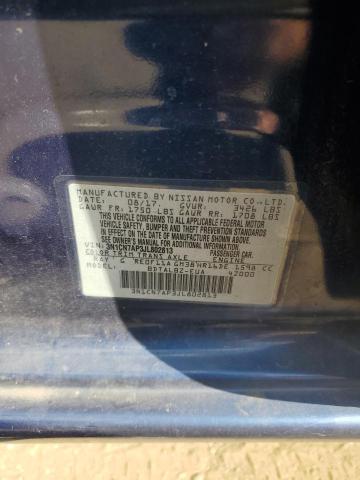 3N1CN7AP3JL802813 - 2018 NISSAN VERSA S BLUE photo 12