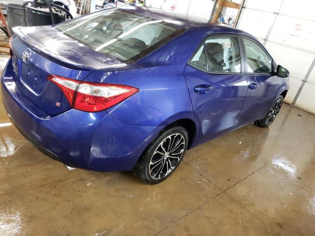 2T1BURHE8GC555487 - 2016 TOYOTA COROLLA L BLUE photo 3