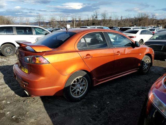 JA3AV66VX9U038884 - 2009 MITSUBISHI LANCER RALLIART ORANGE photo 3