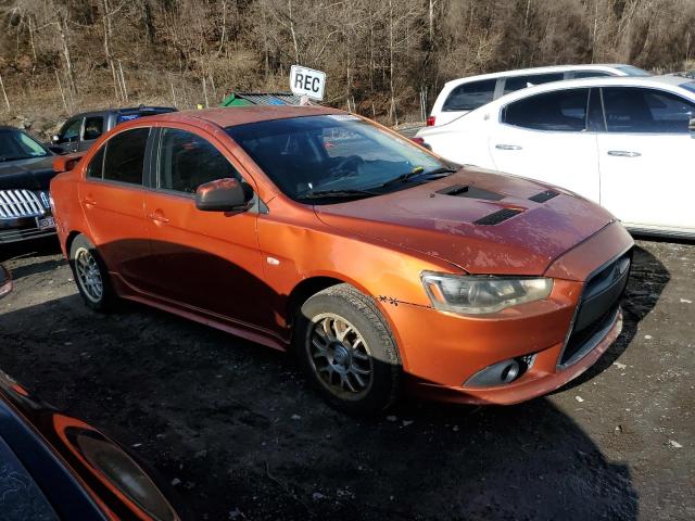 JA3AV66VX9U038884 - 2009 MITSUBISHI LANCER RALLIART ORANGE photo 4