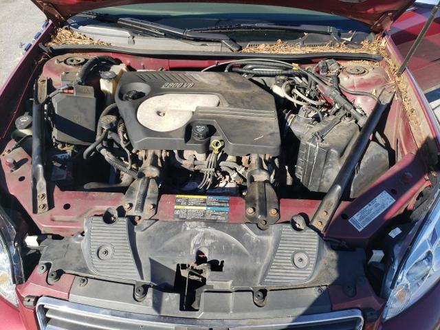 2G1WC581069116852 - 2006 CHEVROLET IMPALA LT 勃艮第红 照片 11
