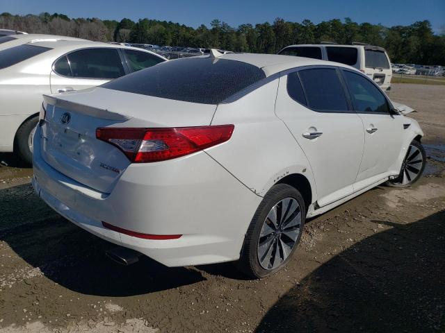 5XXGR4A63DG131409 - 2013 KIA OPTIMA SX WHITE photo 3