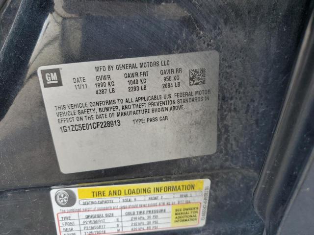 1G1ZC5E01CF228913 - 2012 CHEVROLET MALIBU 1LT Qara foto 12