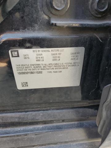 1G6DE5EY5B0115262 - 2011 CADILLAC CTS LUXURY COLLECTION 黑色 照片 12