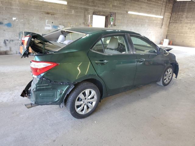 2T1BURHE4FC272924 - 2015 TOYOTA COROLLA L GREEN photo 3