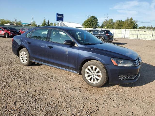 1VWAP7A36DC127337 - 2013 VOLKSWAGEN PASSAT S BLUE photo 4