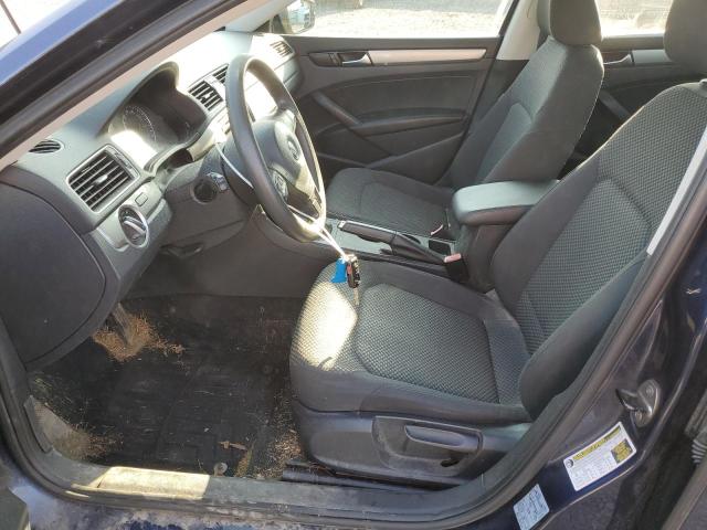 1VWAP7A36DC127337 - 2013 VOLKSWAGEN PASSAT S BLUE photo 7