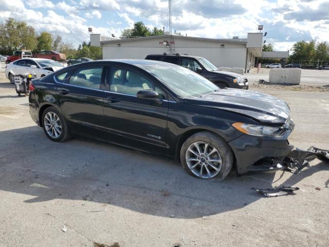 3FA6P0LU1HR286608 - 2017 FORD FUSION SE HYBRID BLACK photo 4