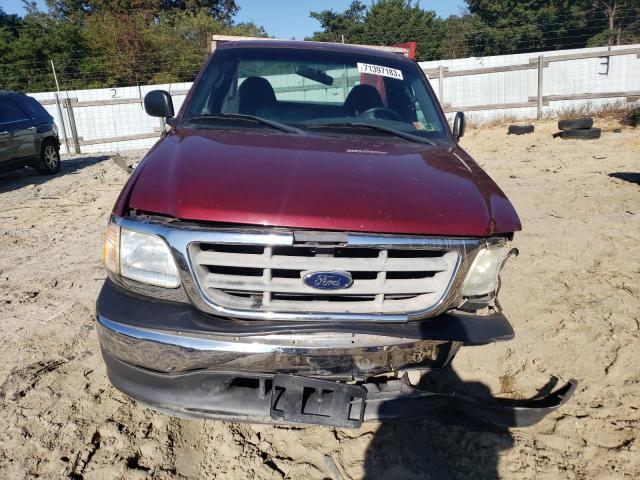 2FTRF17283CA49382 - 2003 FORD F150 RED photo 5