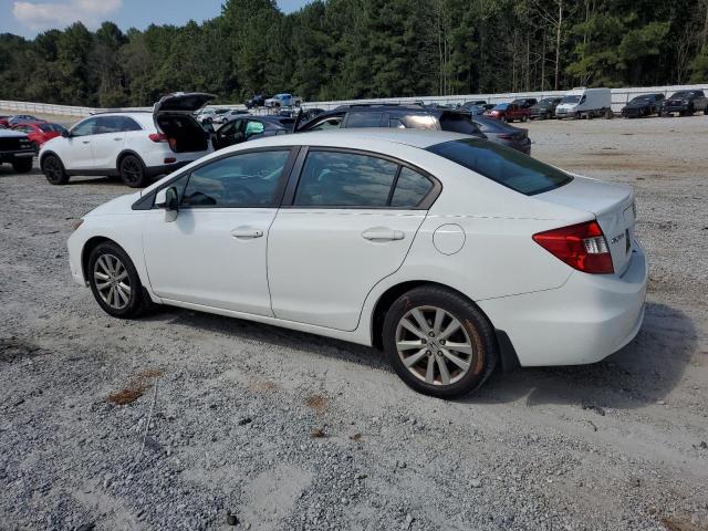 2HGFB2F80CH330364 - 2012 HONDA CIVIC EX WHITE photo 2