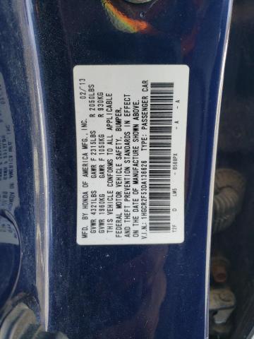 1HGCR2F53DA136626 - 2013 HONDA ACCORD SPORT 蓝色 照片 24