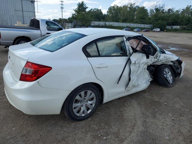 19XFB2F56CE002818 - 2012 HONDA CIVIC LX თეთრი ფოტო 3