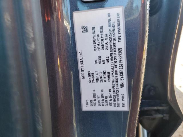 5YJ3E1EB7PF392369 - 2023 TESLA MODEL 3 Grafitowy zdjęcie 12