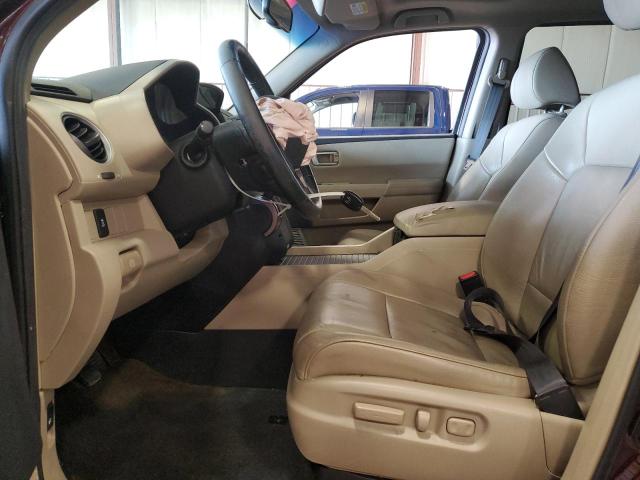 5FNYF4H50EB028236 - 2014 HONDA PILOT EXL BURGUNDY photo 7
