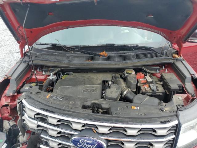 1FM5K8D88GGB09124 - 2016 FORD EXPLORER XLT RED photo 12