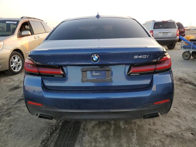 WBA53BJ00MWX06537 - 2021 BMW 540 I BLUE photo 6